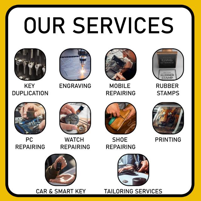 Locksmith Key duplication and watch repair