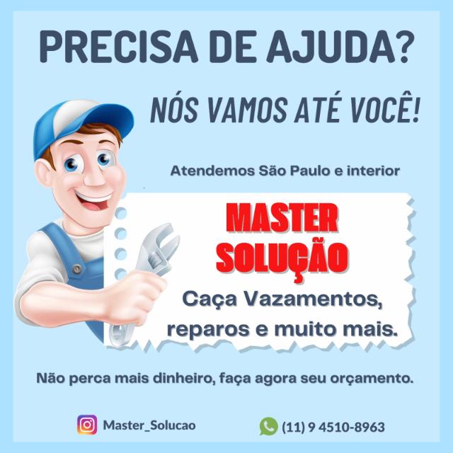 Caça vazamento Master Solução