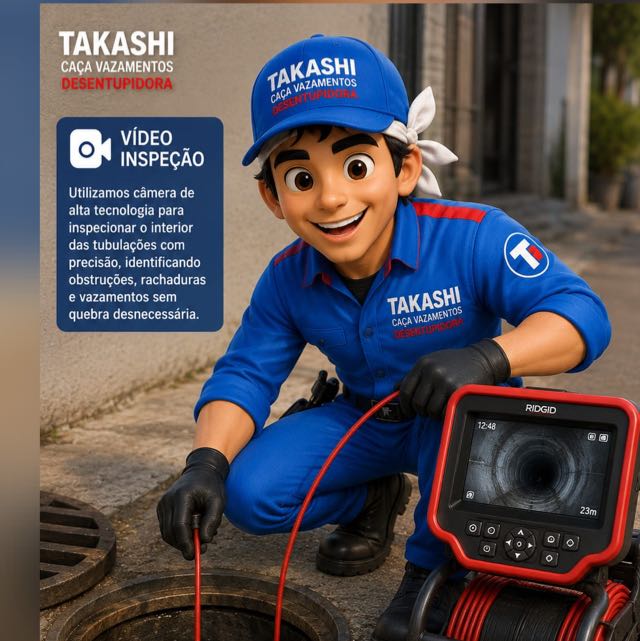 TAKASHI Caça vazamentos Desentupidora