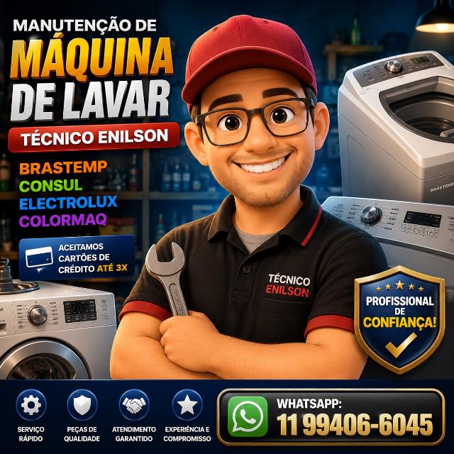 Enilson Técnico de Máquina de Lavar.