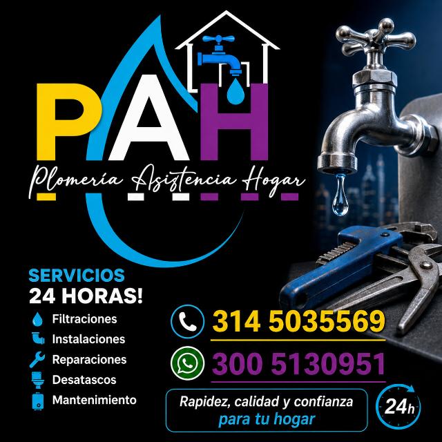 Plomeros Medellín Expertos en Plomería PLOMERIA ASISTENCIA HOGAR SAS