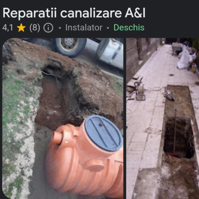 Reparatii canalizare A&I